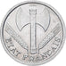 Moeda, França, Bazor, Franc, 1942, ENSAIO, MS(60-62), Alumínio, KM:E83