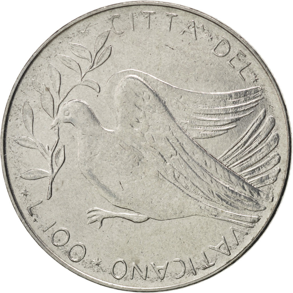 Coin, VATICAN CITY, Paul VI, 100 Lire, 1970, MS(63), Stainless Steel, KM:122