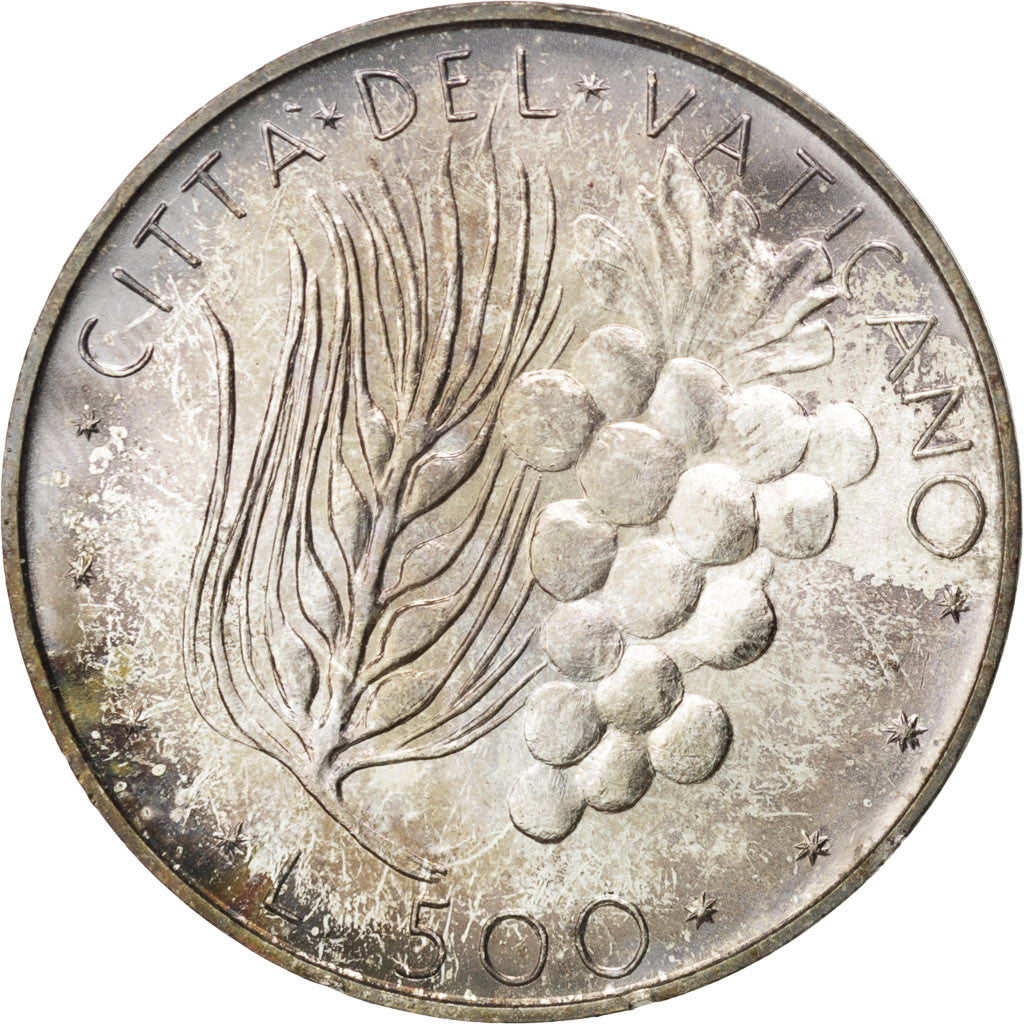 Coin, VATICAN CITY, Paul VI, 500 Lire, 1971, MS(63), Silver, KM:123