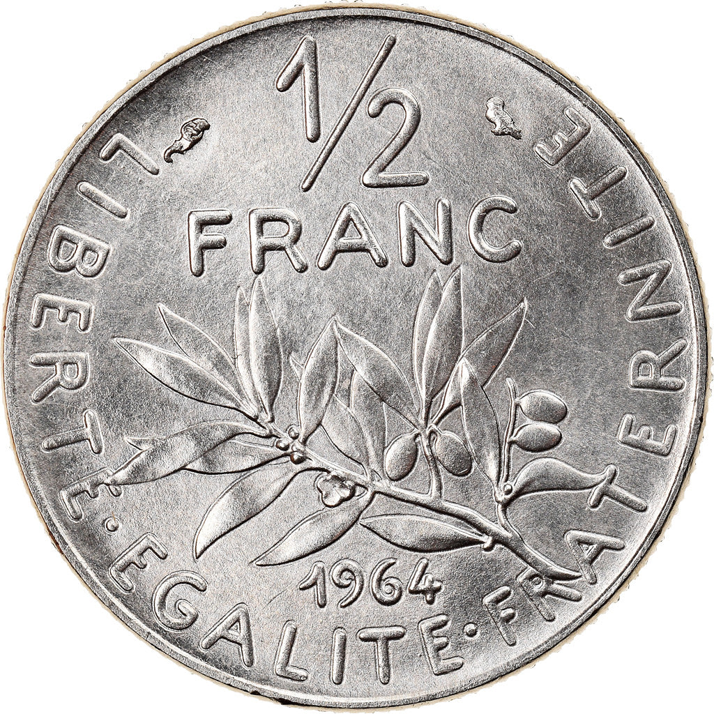 Monnaie, France, Marianne, 1/2 Franc, 1964, Pré-série, FDC, Nickel