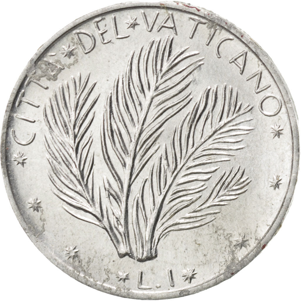 Coin, VATICAN CITY, Paul VI, Lira, 1972, MS(63), Aluminum, KM:116