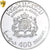 Morocco, Hassan II, 400 Dirhams, 1970, Pattern, Proof, Silver, PCGS, SP65DCAM