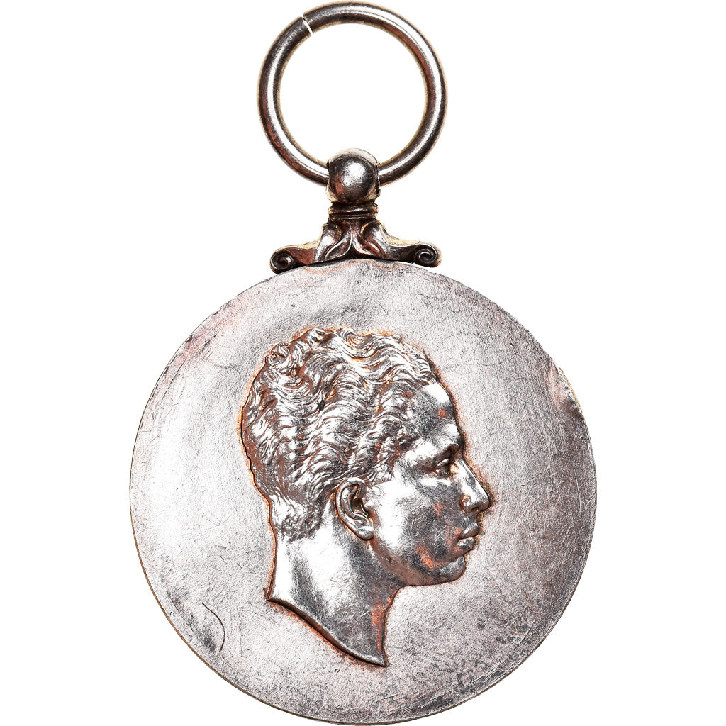 Iraque, Medal, Coronation of King Faisal II, AH 1372/1953, AU(55-58), Prata