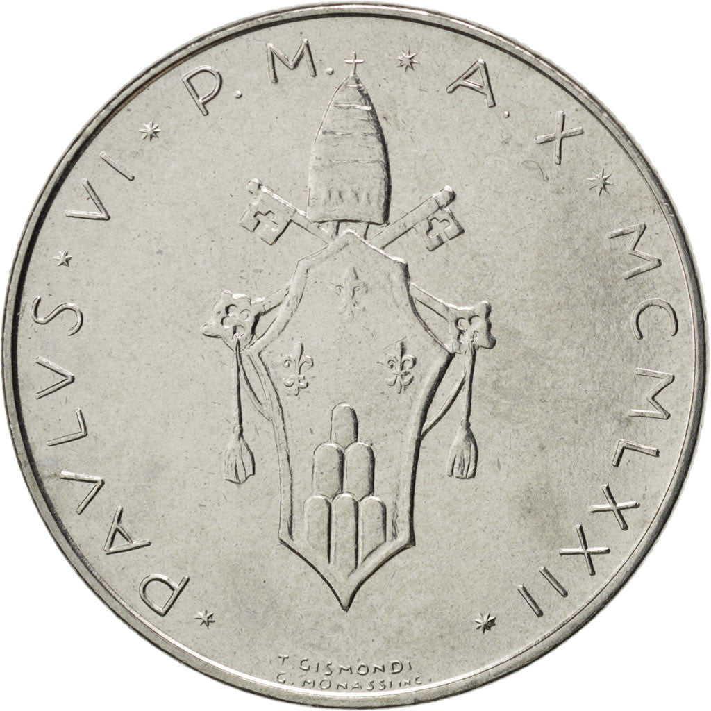 Coin, VATICAN CITY, Paul VI, 100 Lire, 1972, MS(63), Stainless Steel, KM:122