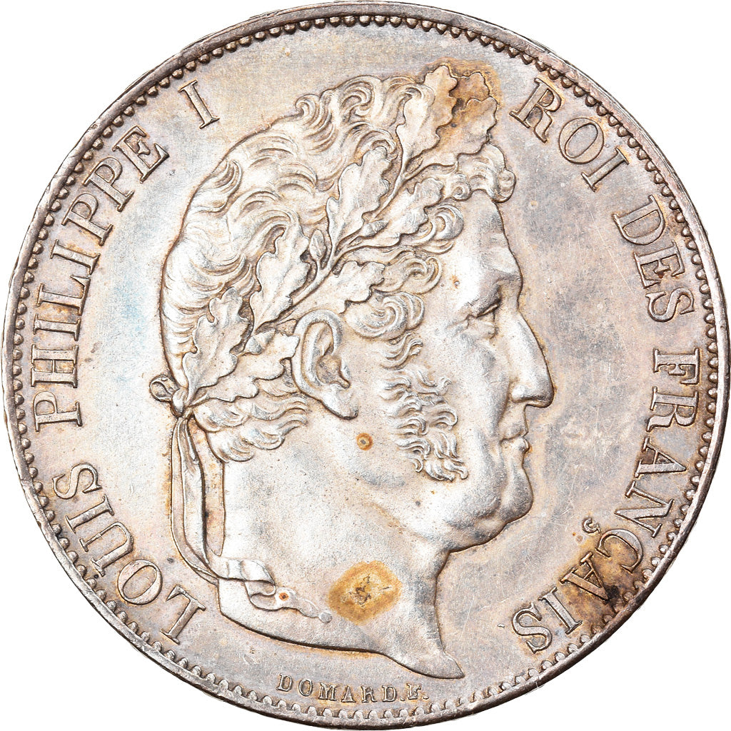 Moneda, Francia, Louis-Philippe, 5 Francs, 1848, Paris, EBC+, Plata, KM:749.1
