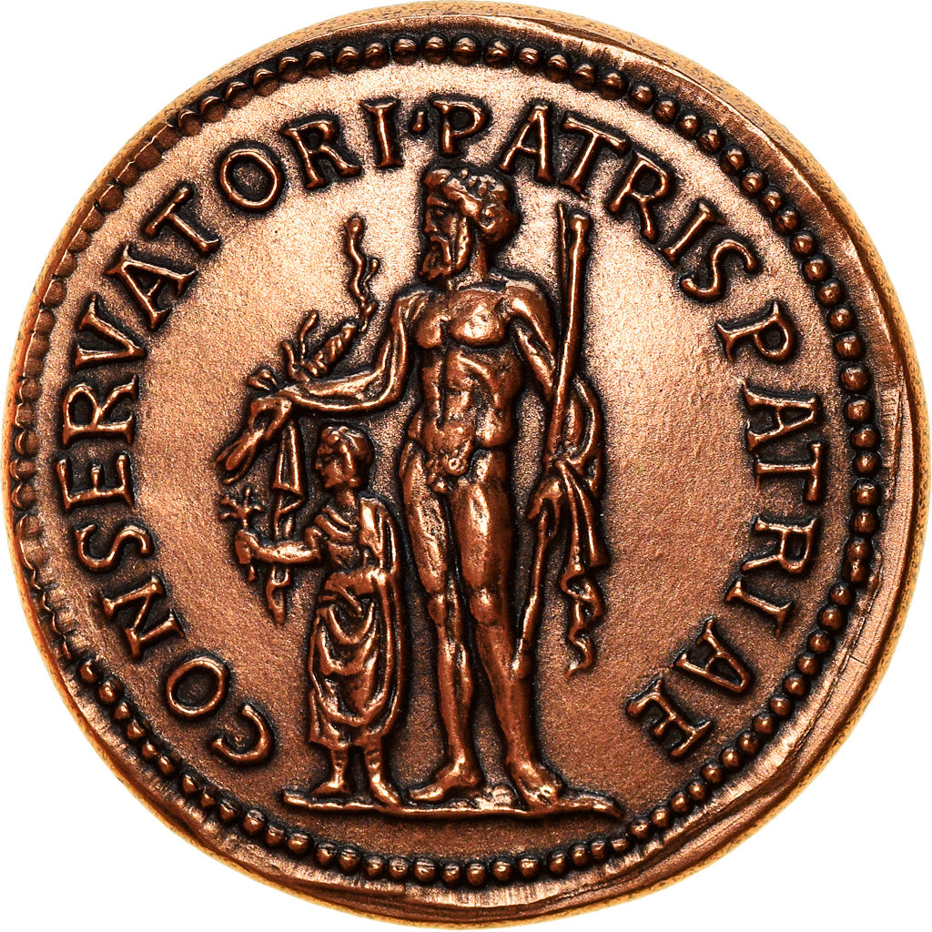 France, Médaille, Reproduction Monnaie Antique, Trajan, History, FDC, Cuivre