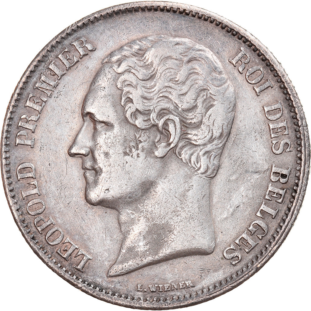 Coin, Belgium, Leopold I, 2-1/2 Francs, 1848, Brussels, EF(40-45), Silver, KM:11