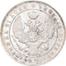 Moeda, Rússia, Nicholas I, Rouble, 1844, Warsaw, AU(50-53), Prata, KM:168.2