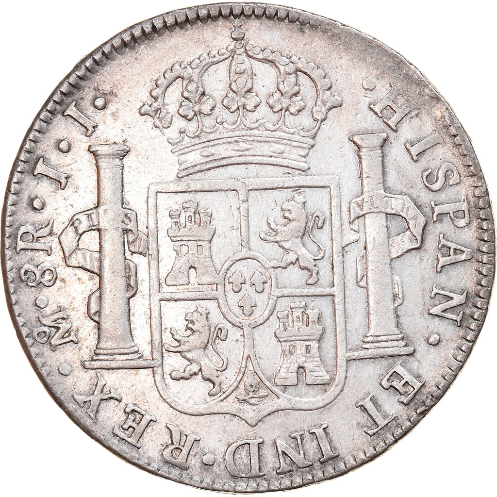 Munten, Mexico, Ferdinand VII, 8 Reales, 1820, Mexico City, ZF+, Zilver, KM:111