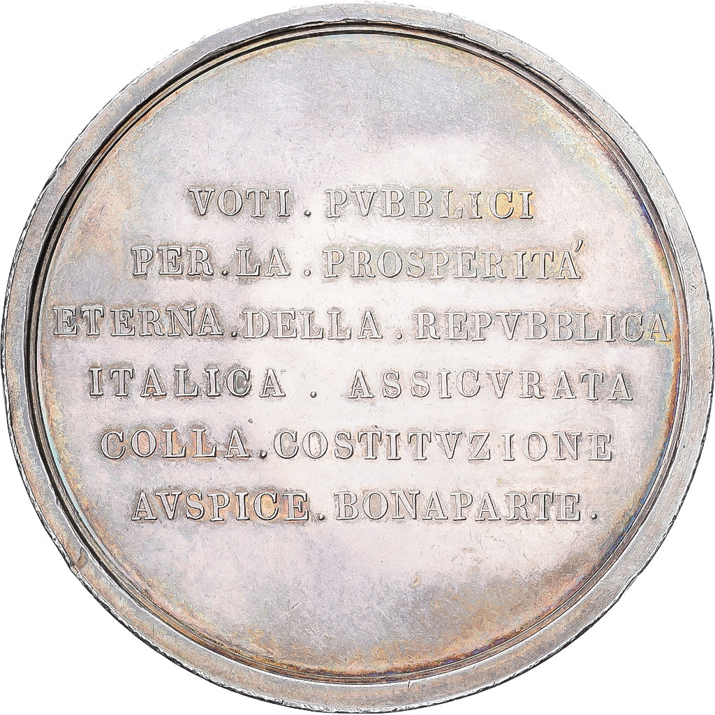 France, Médaille, Napoléon Bonaparte, Constitution de la République Cisalpine