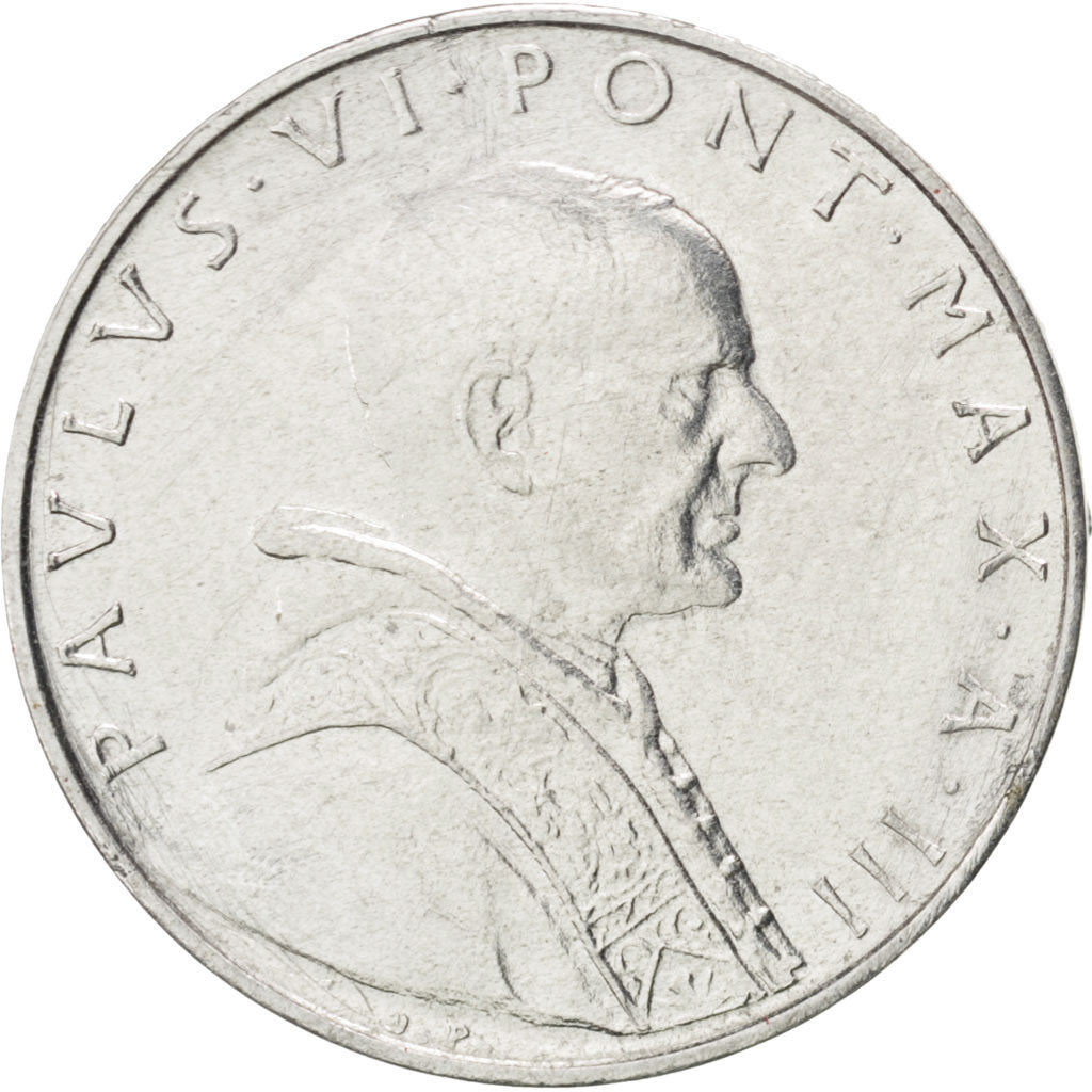 Coin, VATICAN CITY, Paul VI, 5 Lire, 1965, MS(63), Aluminum, KM:78.2