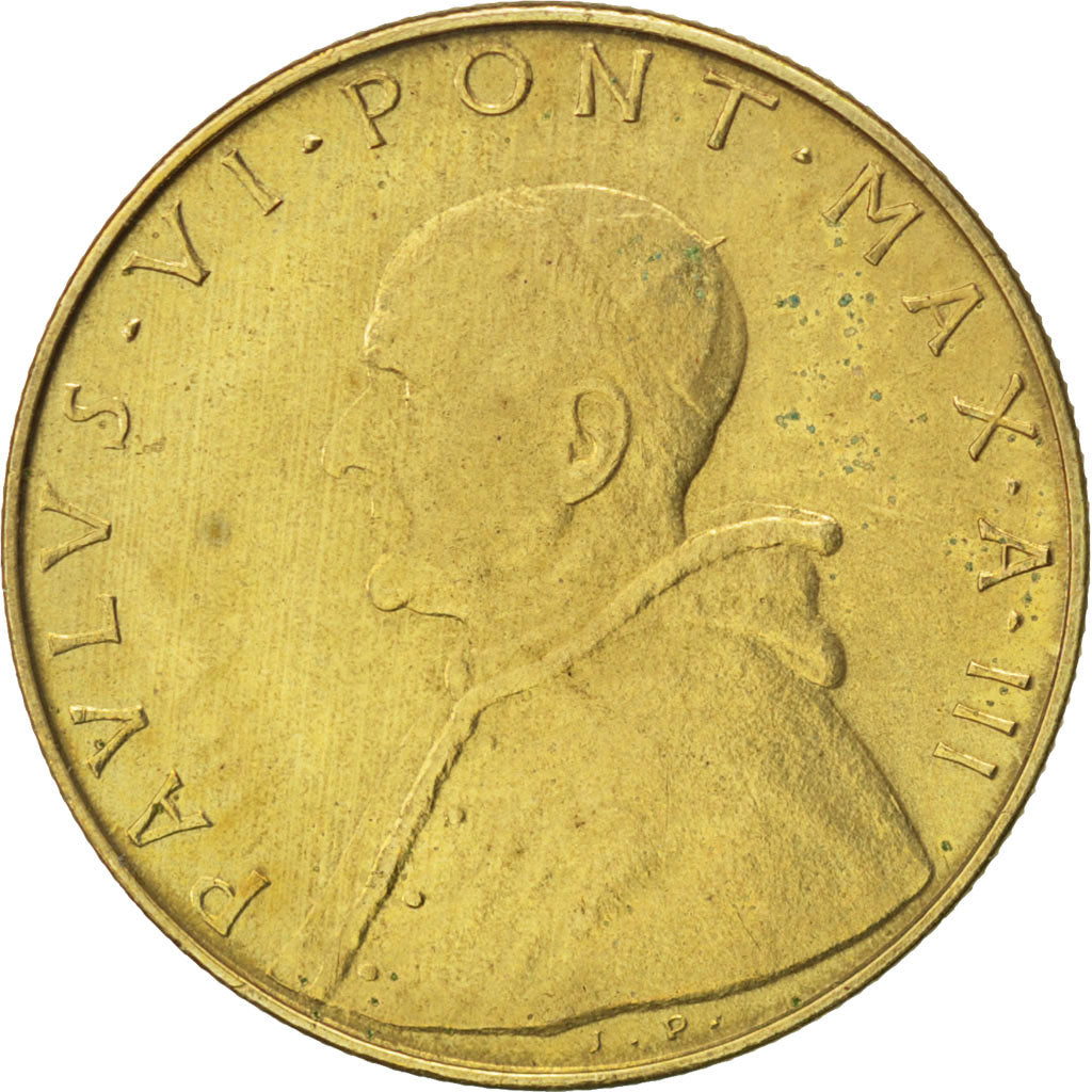 Coin, VATICAN CITY, Paul VI, 20 Lire, 1965, MS(63), Aluminum-Bronze, KM:80.2