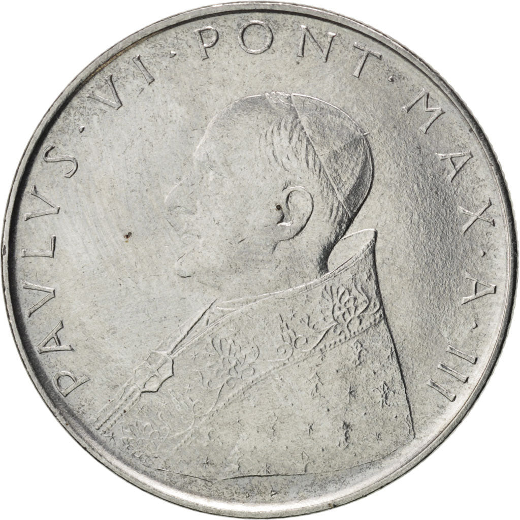 Coin, VATICAN CITY, Paul VI, 100 Lire, 1965, MS(63), Stainless Steel, KM:82.2