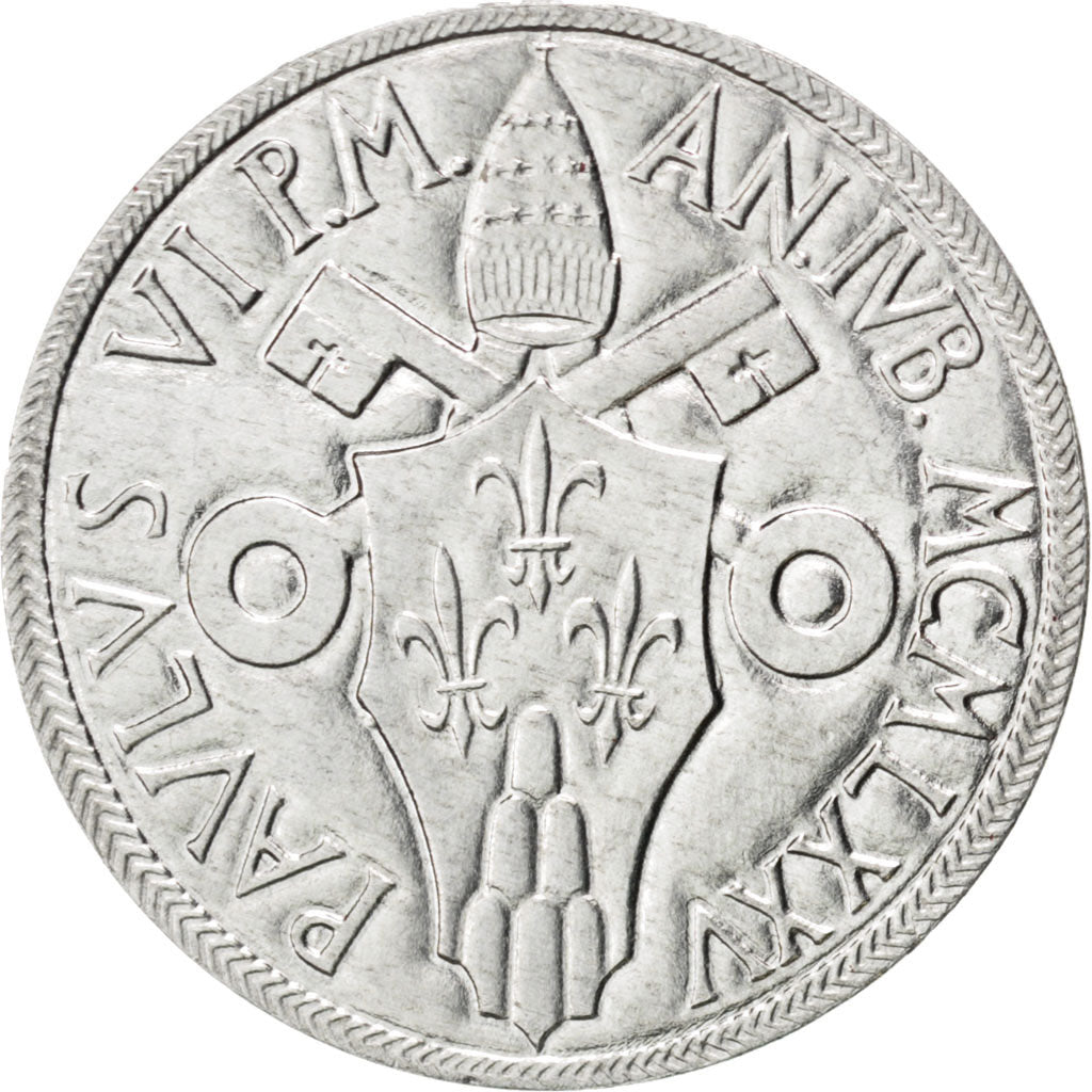 Coin, VATICAN CITY, Paul VI, 5 Lire, 1975, MS(63), Aluminum, KM:126