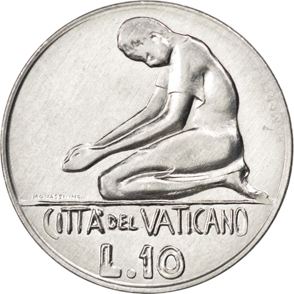 Coin, VATICAN CITY, Paul VI, 10 Lire, 1978, MS(63), Aluminum, KM:134