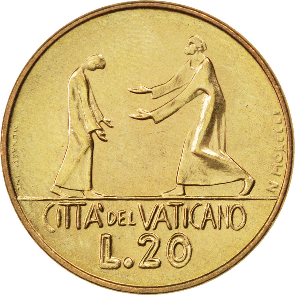 Coin, VATICAN CITY, Paul VI, 20 Lire, 1978, MS(63), Aluminum-Bronze, KM:135