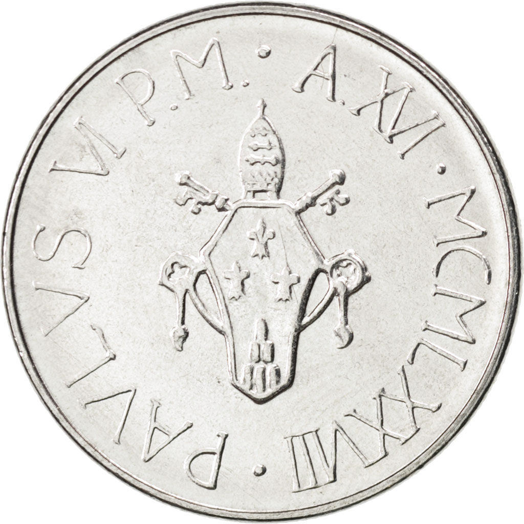 Coin, VATICAN CITY, Paul VI, 50 Lire, 1978, MS(63), Stainless Steel, KM:136