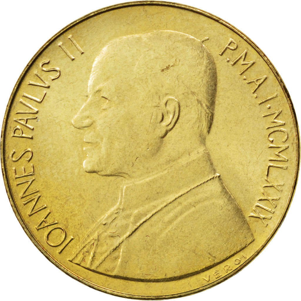 Coin, VATICAN CITY, John Paul II, 20 Lire, 1979, MS(63), Aluminum-Bronze, KM:144