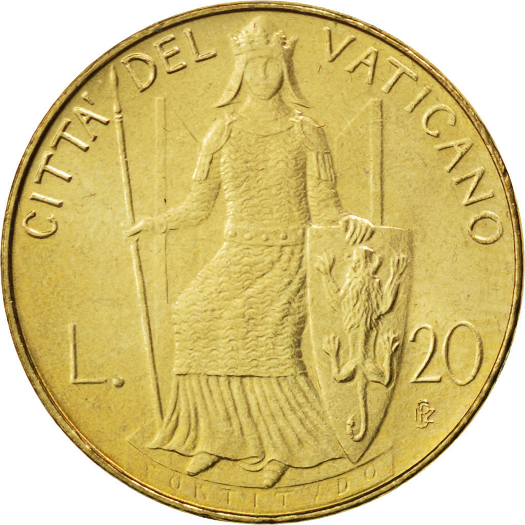 Coin, VATICAN CITY, John Paul II, 20 Lire, 1979, MS(63), Aluminum-Bronze, KM:144
