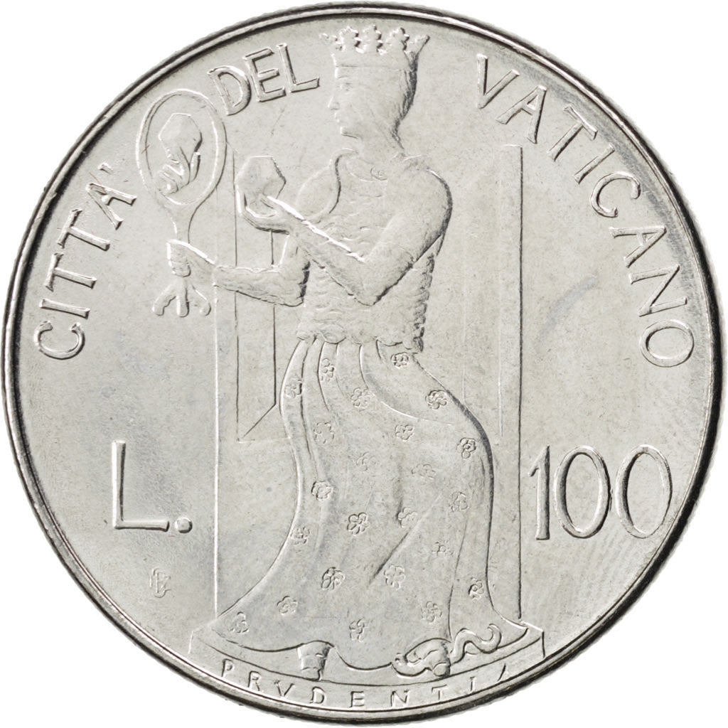 Moneta, CITTÀ DEL VATICANO, John Paul II, 100 Lire, 1980, SPL, Acciaio
