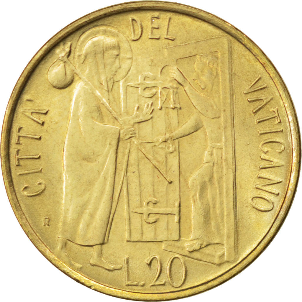 Monnaie, Cité du Vatican, John Paul II, 20 Lire, 1981, SPL, Aluminum-Bronze