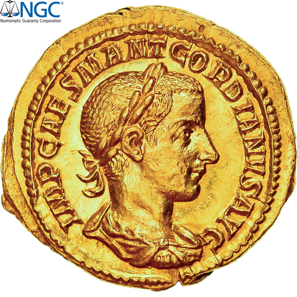 Gordian III, Aureus, 238-239, Rome, Oro, NGC, MS 5/5-3/5, RIC:11