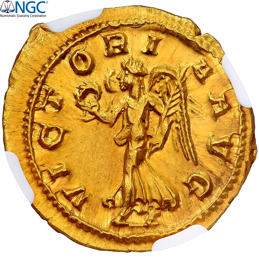 Gordiaans III, Aureus, 238-239, Rome, Goud, NGC, MS 5/5-3/5, RIC:11