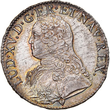France, Louis XV, Ecu aux branches d'olivier, 1736/5, Tours, Silver, AU(55-58)