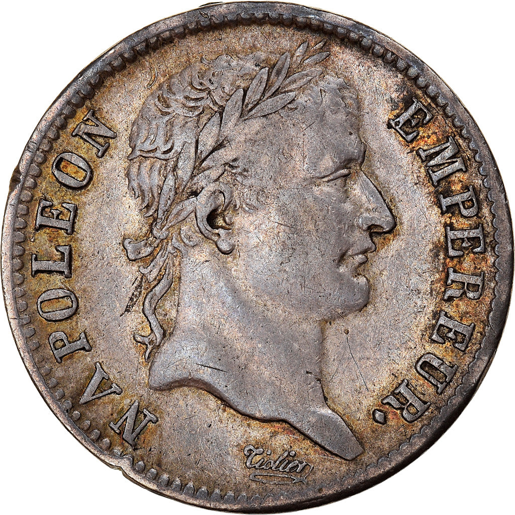 Moneta, Francia, Napoléon I, Franc, 1808, Limoges, Fautée, BB+, Argento
