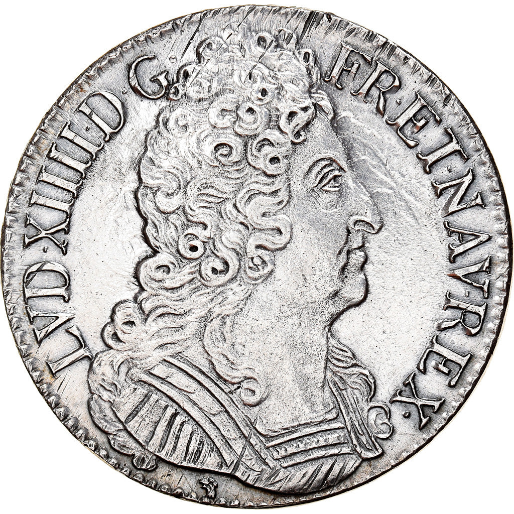 Moneda, Francia, Louis XIV, Écu aux 3 couronnes, Ecu, 1715, Lyon, EBC, Plata