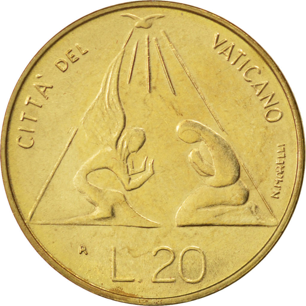 Coin, VATICAN CITY, John Paul II, 20 Lire, 1983, MS(63), Aluminum-Bronze, KM:171