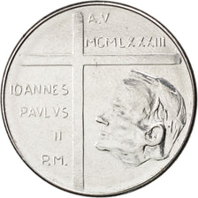 Coin, VATICAN CITY, John Paul II, 50 Lire, 1983, MS(63), Stainless Steel, KM:172
