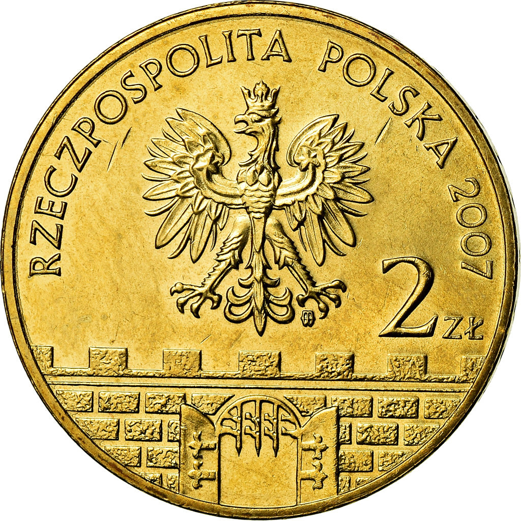 Moneta, Polonia, 2 Zlote, 2007, Warsaw, SPL, Ottone, KM:619