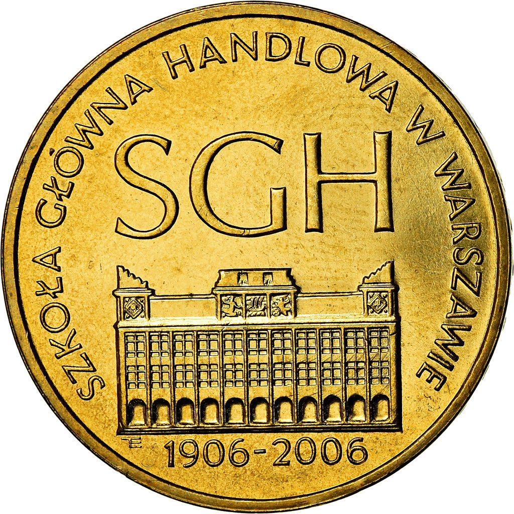 Coin, Poland, 2 Zlote, 2006, Warsaw, MS(60-62), Brass, KM:609