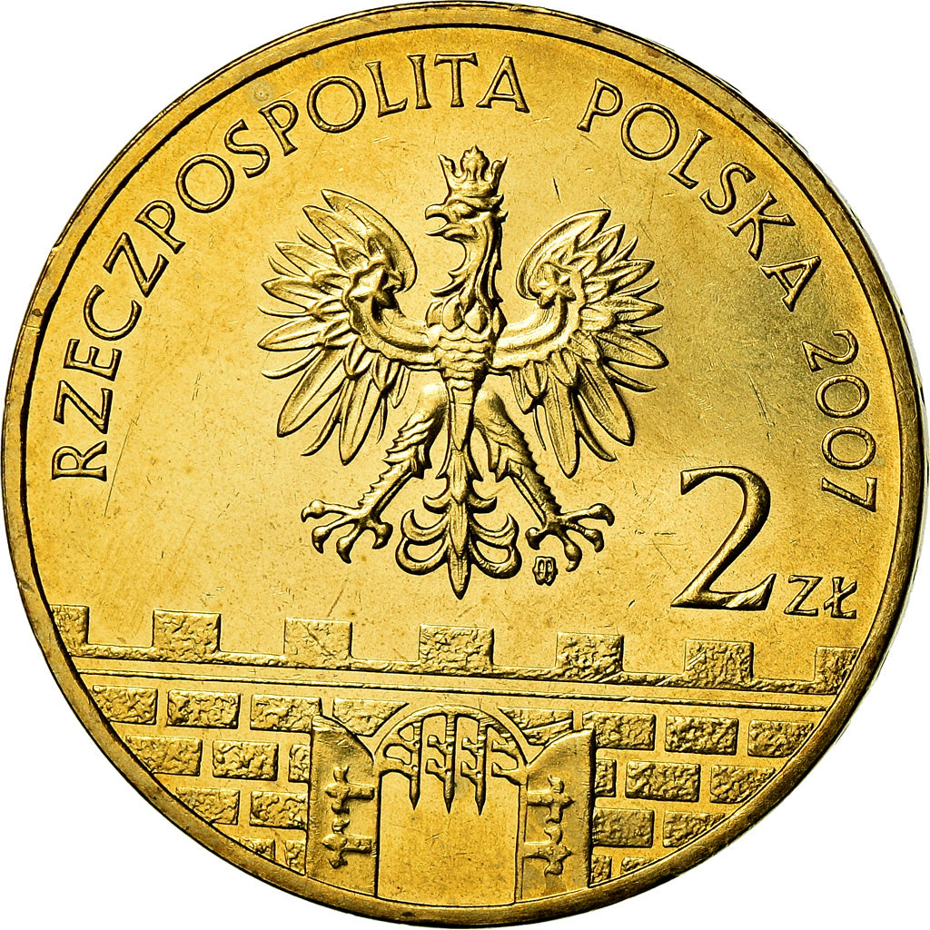 Moneta, Polonia, 2 Zlote, 2007, Warsaw, SPL, Ottone, KM:625