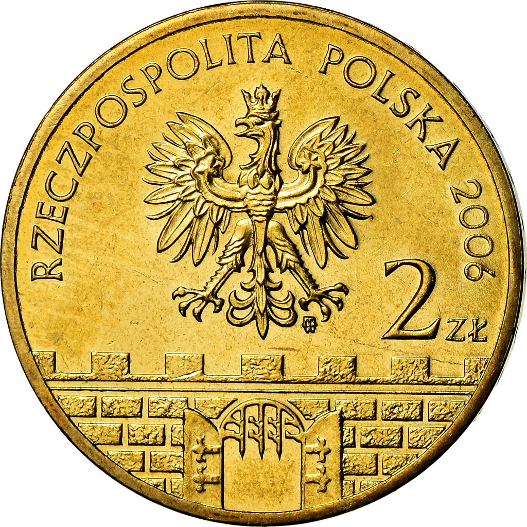 Coin, Poland, 2 Zlote, 2006, Warsaw, MS(60-62), Brass, KM:570