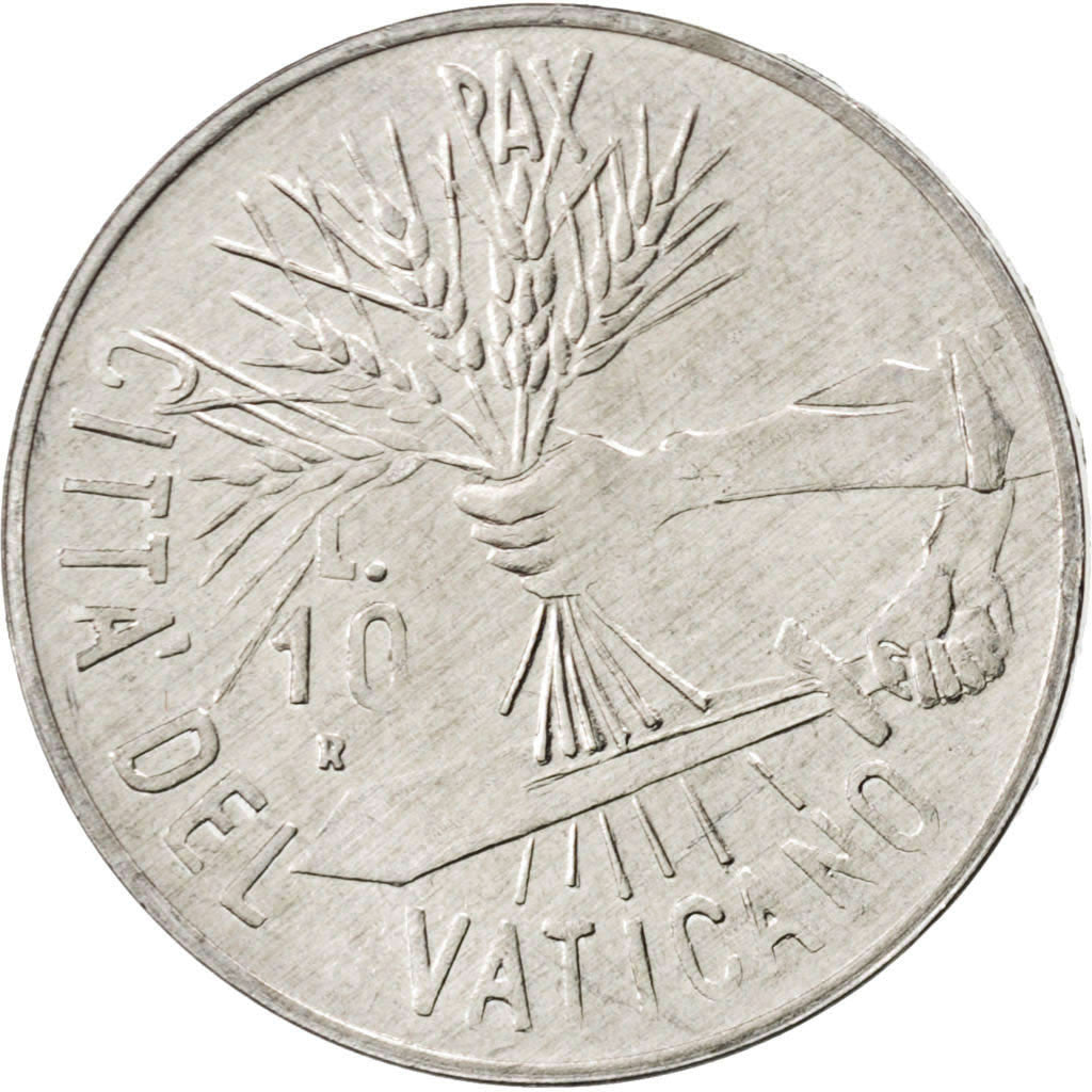 Coin, VATICAN CITY, John Paul II, 10 Lire, 1984, MS(63), Aluminum, KM:177