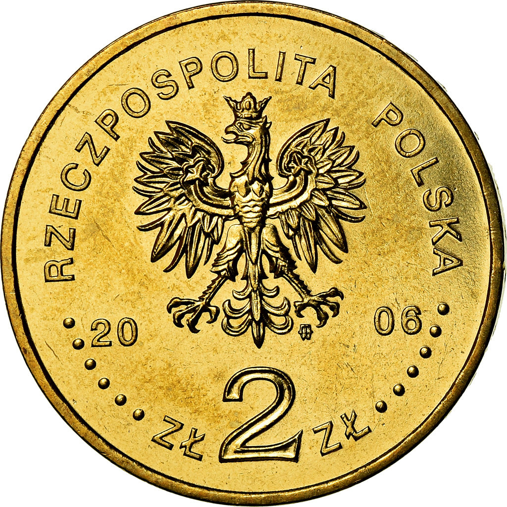 Moneta, Polonia, 2 Zlote, 2006, Warsaw, SPL, Ottone, KM:582