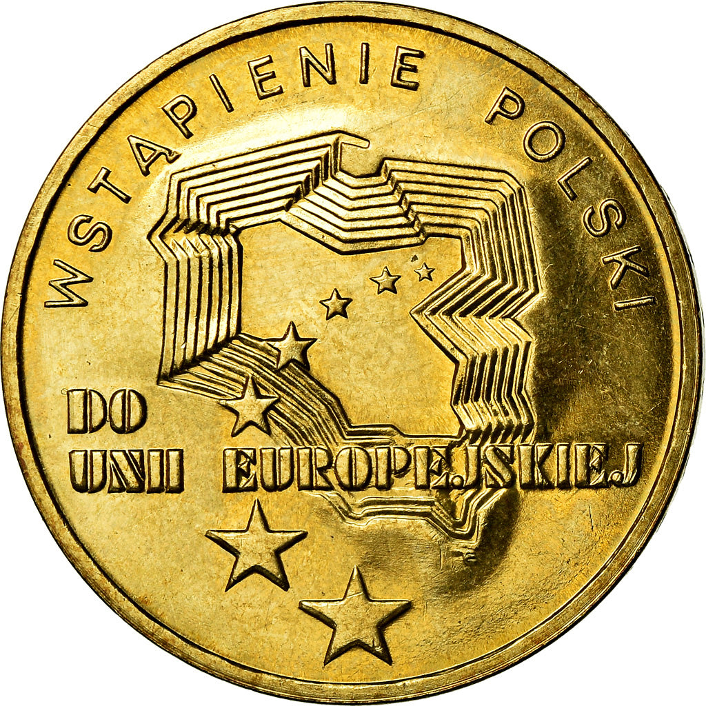 Moneda, Polonia, 2 Zlote, 2004, Warsaw, EBC+, Latón, KM:481