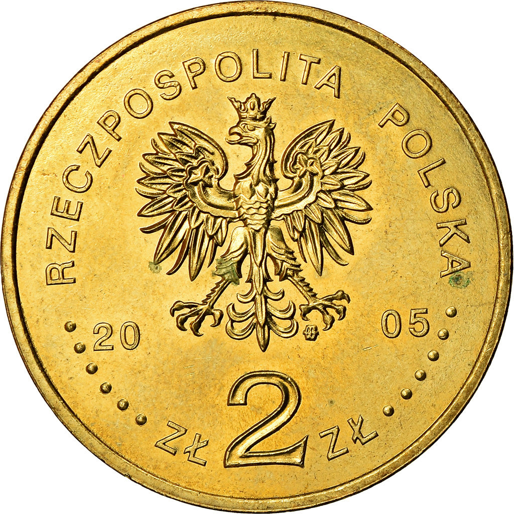 Moneta, Polonia, 2 Zlote, 2005, Warsaw, SPL, Ottone, KM:525