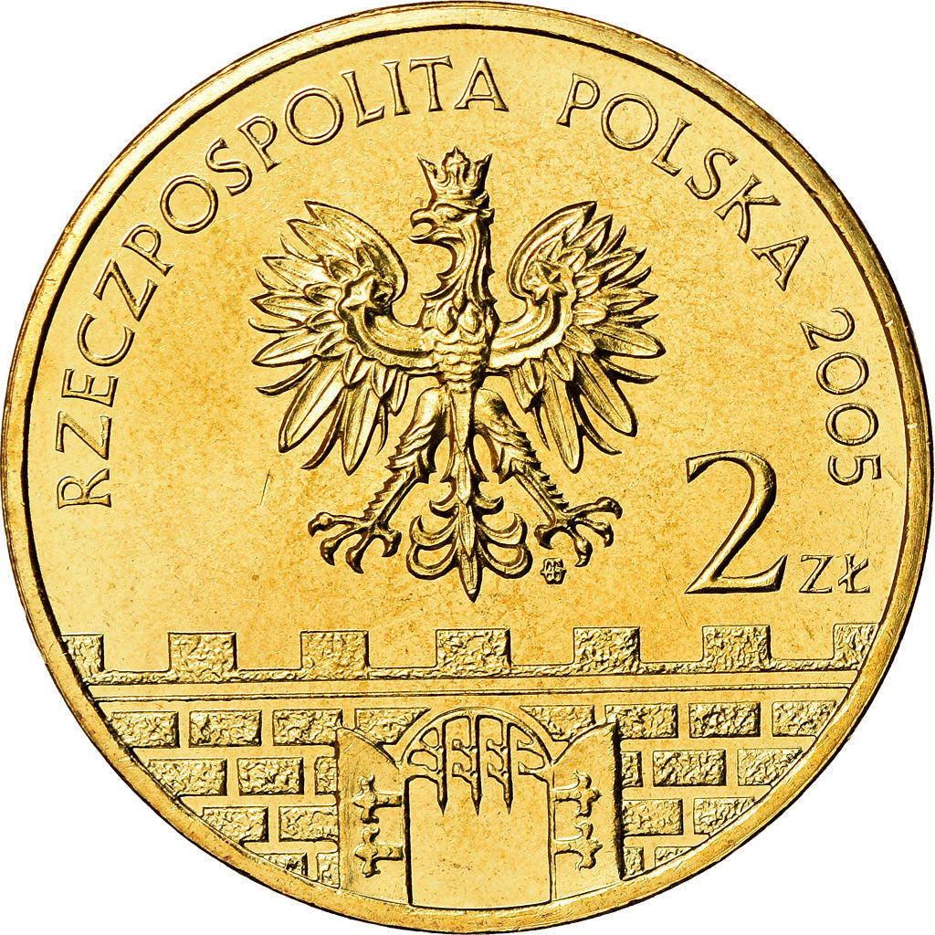Moneta, Polska, 2 Zlote, 2005, Warsaw, MS(60-62), Mosiądz, KM:564