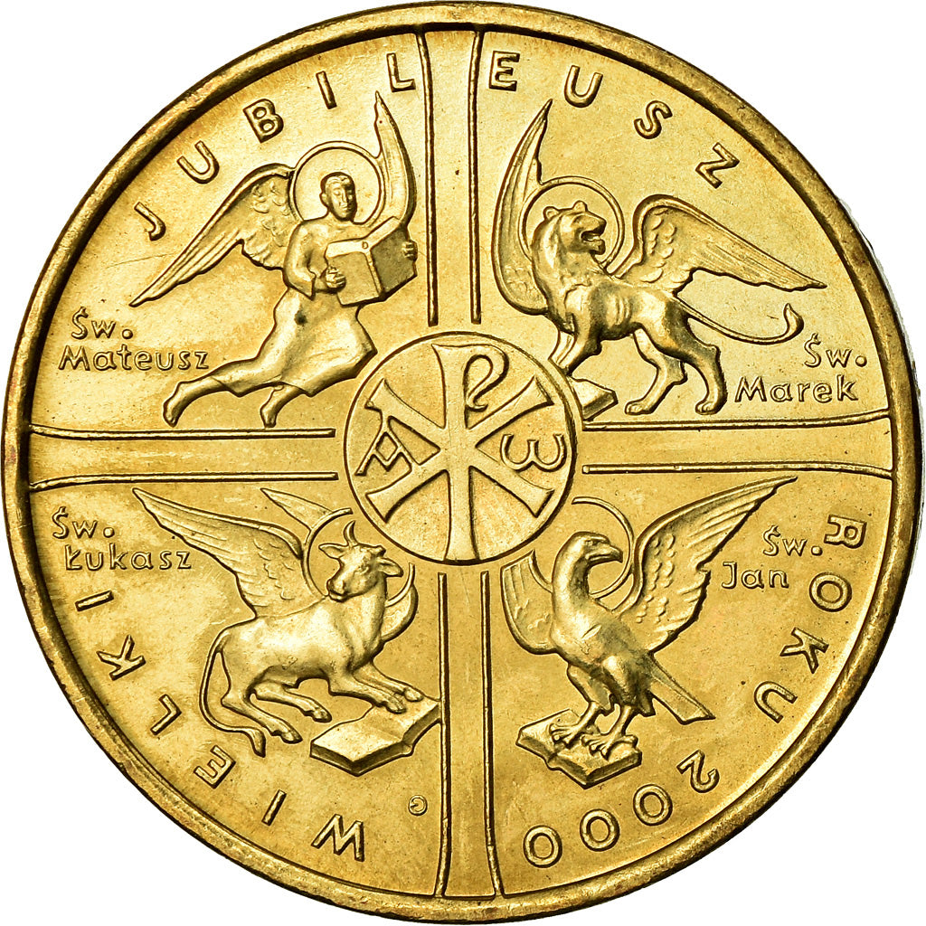 Moneta, Polonia, 2 Zlote, 2000, Warsaw, SPL, Ottone, KM:376