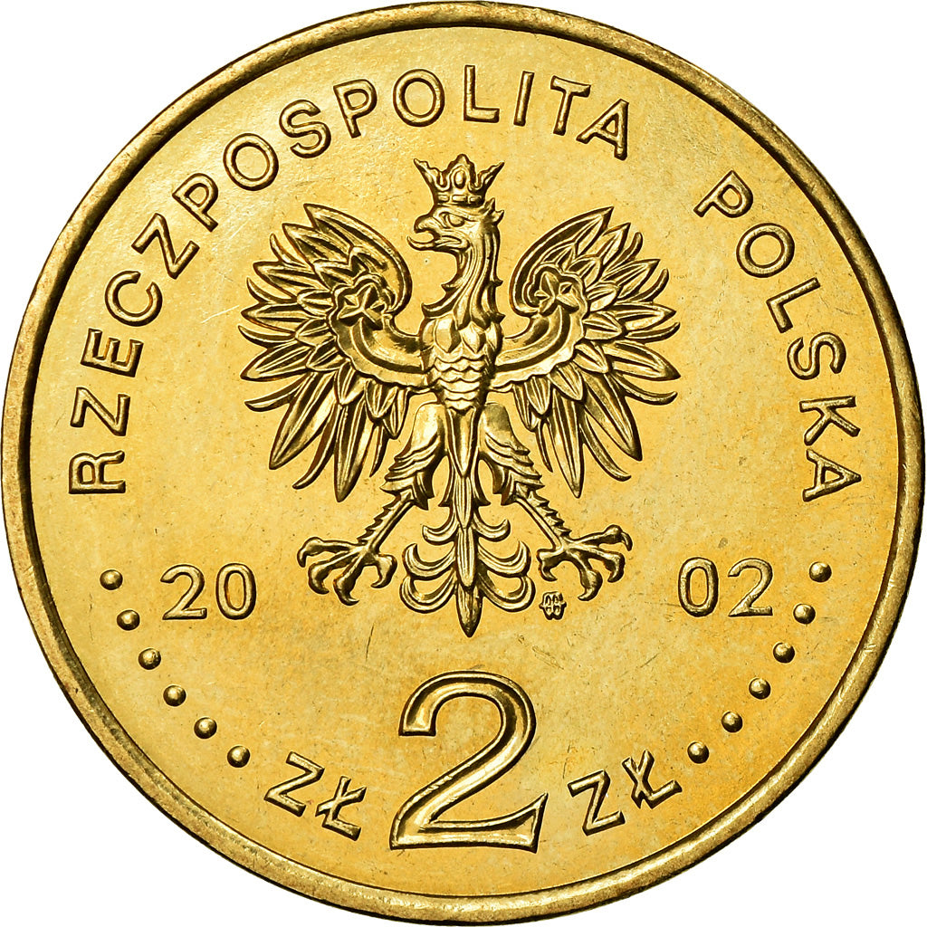 Moneta, Polonia, 2 Zlote, 2002, Warsaw, SPL, Ottone, KM:440