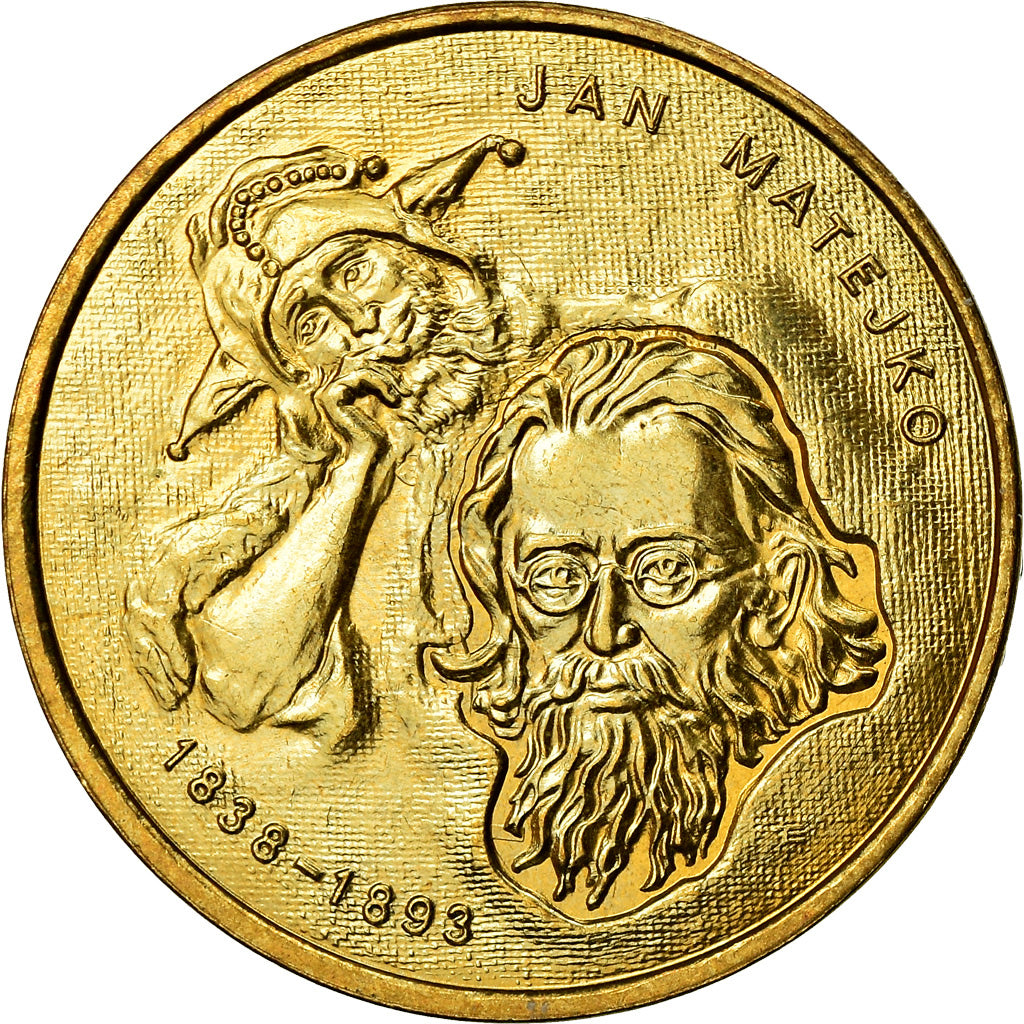 Coin, Poland, 2 Zlote, 2002, Warsaw, MS(60-62), Brass, KM:444