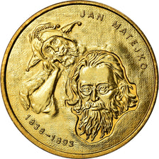 Coin, Poland, 2 Zlote, 2002, Warsaw, MS(60-62), Brass, KM:444