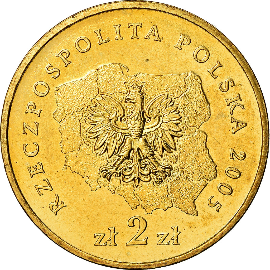 Moneta, Polonia, 2 Zlote, 2005, Warsaw, SPL, Ottone, KM:563