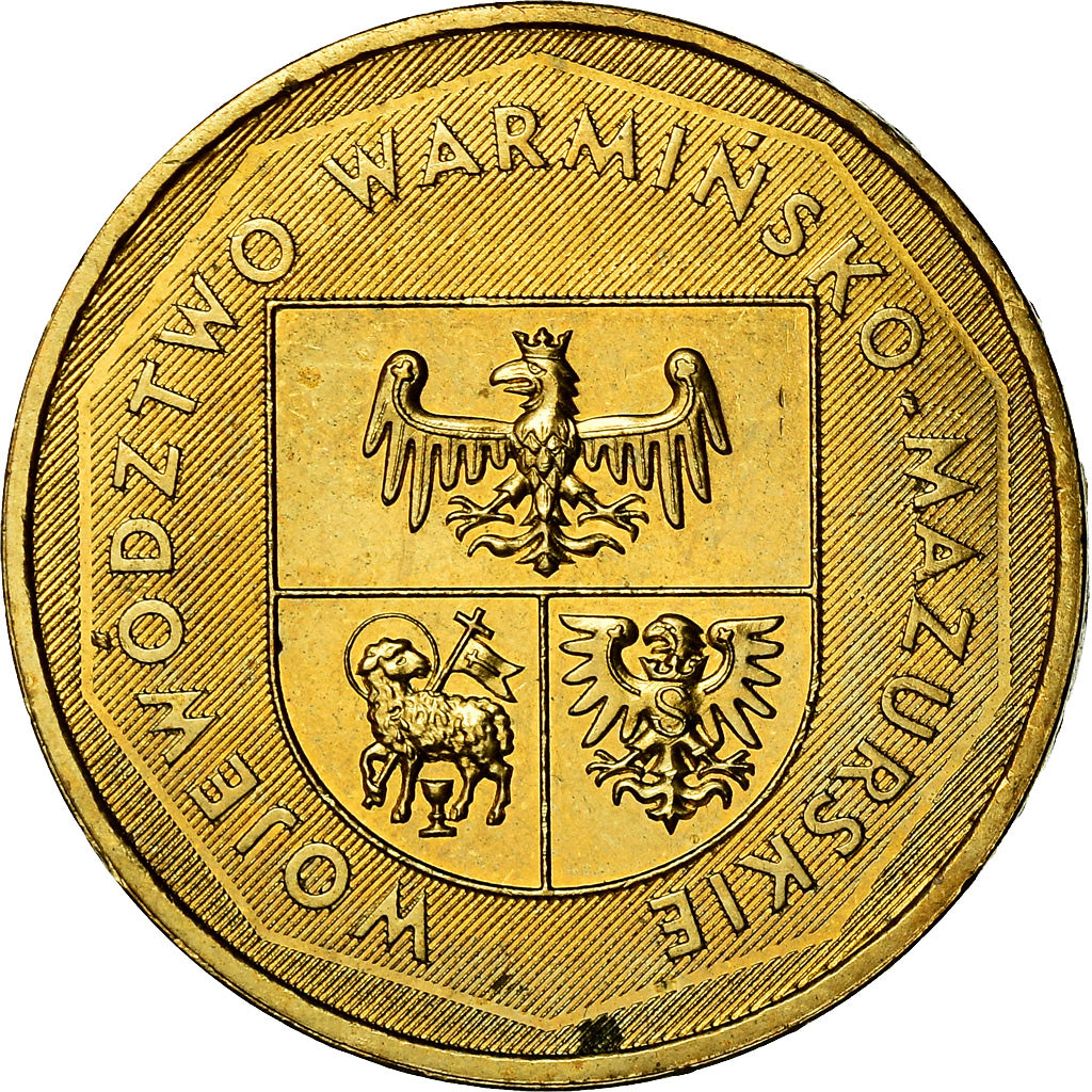 Coin, Poland, 2 Zlote, 2005, Warsaw, MS(60-62), Brass, KM:614