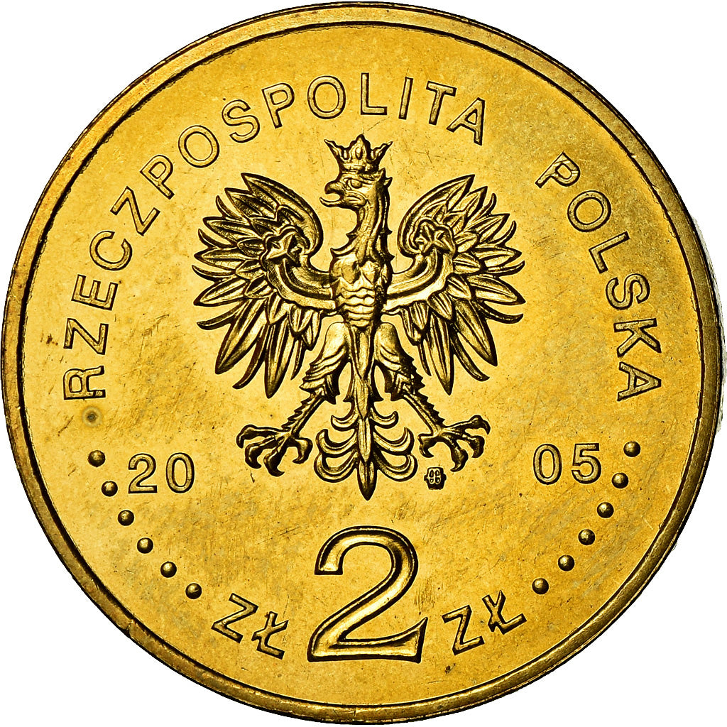 Moneta, Polonia, 2 Zlote, 2005, Warsaw, SPL, Ottone, KM:608