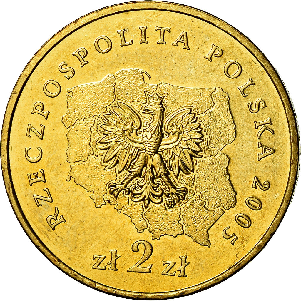 Moneta, Polska, 2 Zlote, 2005, Warsaw, MS(60-62), Mosiądz, KM:560