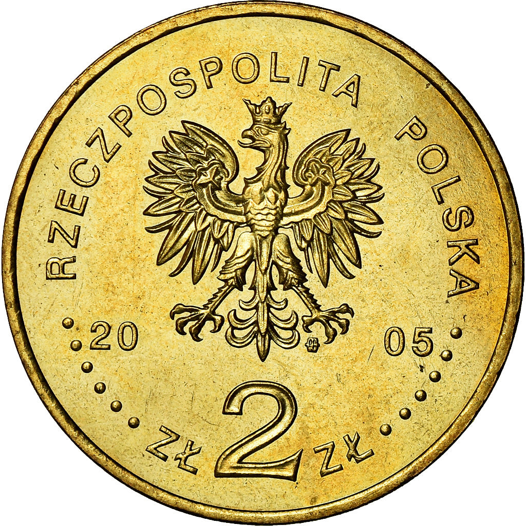 Moneta, Polonia, 2 Zlote, 2005, Warsaw, SPL, Ottone, KM:558